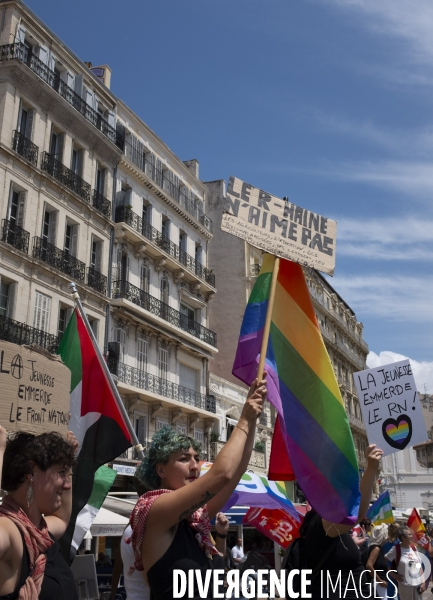 Manifestation contre l’extrême droite à Marseille