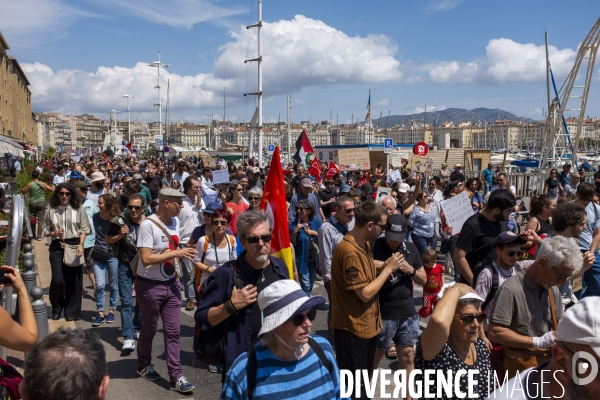 Manifestation contre l’extrême droite à Marseille