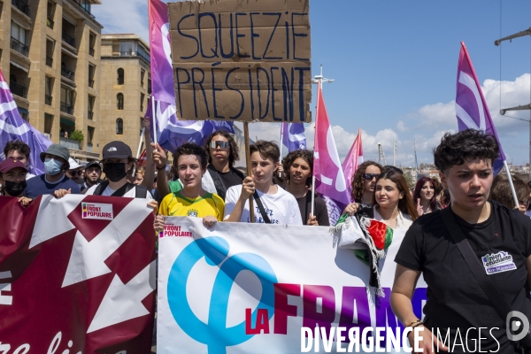 Manifestation contre l’extrême droite à Marseille
