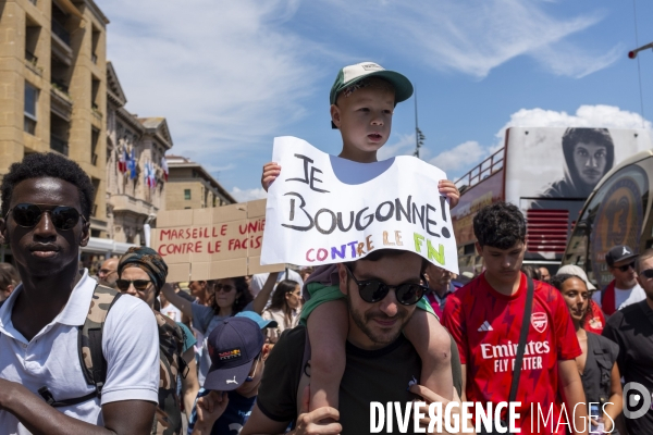 Manifestation contre l’extrême droite à Marseille