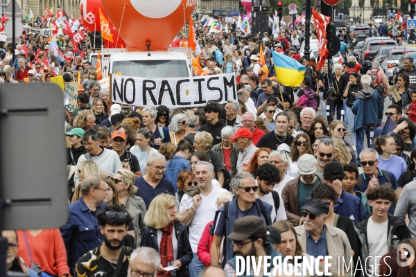 Bordeaux, Manifestation contre l extrême droite pour les élections législatives.
