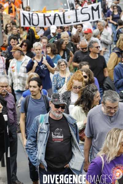 Bordeaux, Manifestation contre l extrême droite pour les élections législatives.