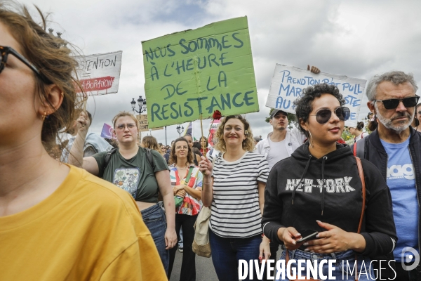 Bordeaux, Manifestation contre l extrême droite pour les élections législatives.