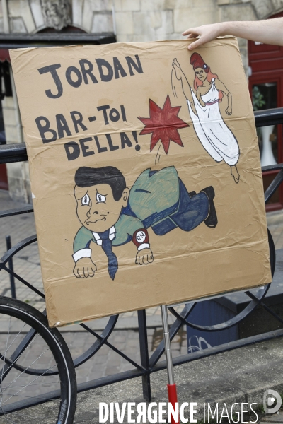 Bordeaux, Manifestation contre l extrême droite pour les élections législatives.