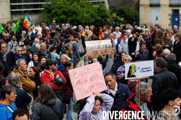 Manifestation pour le Front Populaire à Laval