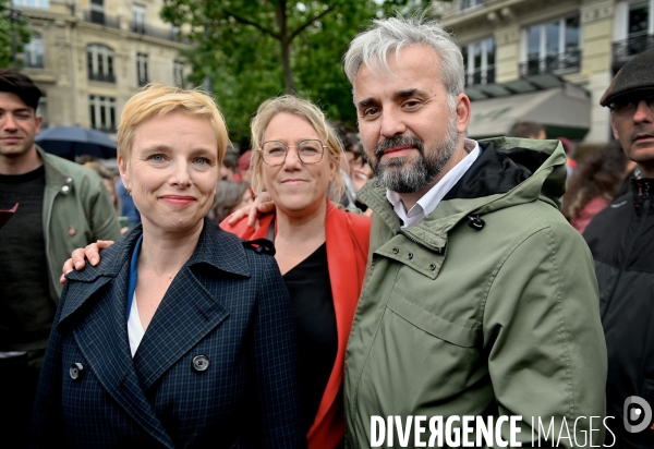 Elections Legislative 2024 / Clementine AUTAIN Danielle Simonnet Alexis CORBIERE