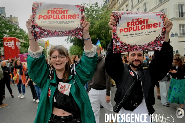 Elections Legislative 2024 / Manifestation contre l extreme droite