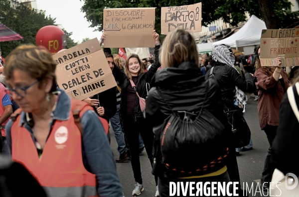 Elections Legislative 2024 / Manifestation contre l extreme droite