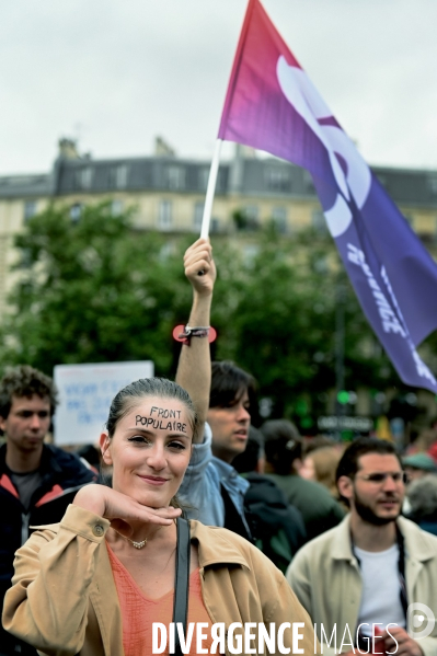 Elections Legislative 2024 / Manifestation contre l extreme droite