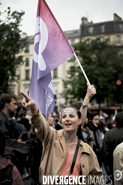 Elections Legislative 2024 / Manifestation contre l extreme droite