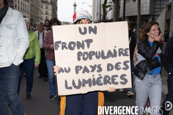 Manifestation contre l extreme droite Paris