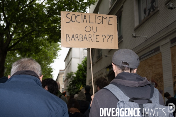 Manifestation contre l extreme droite Paris