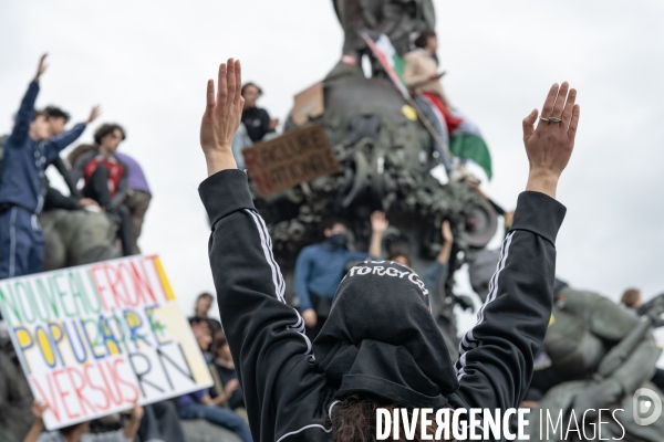Manifestation contre l extreme droite Paris