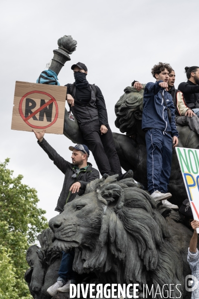 Manifestation contre l extreme droite Paris