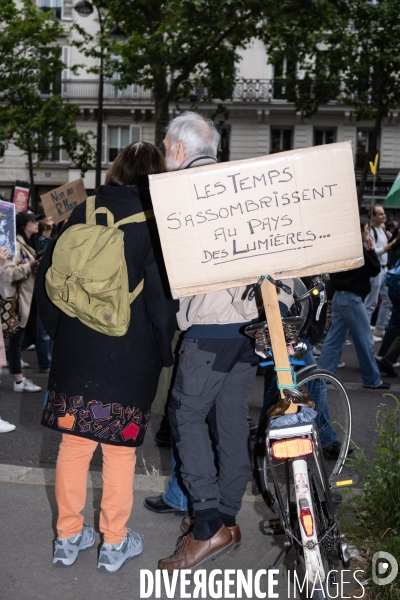 Manifestation contre l extreme droite Paris