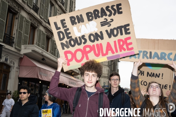 Manifestation contre l extreme droite Paris