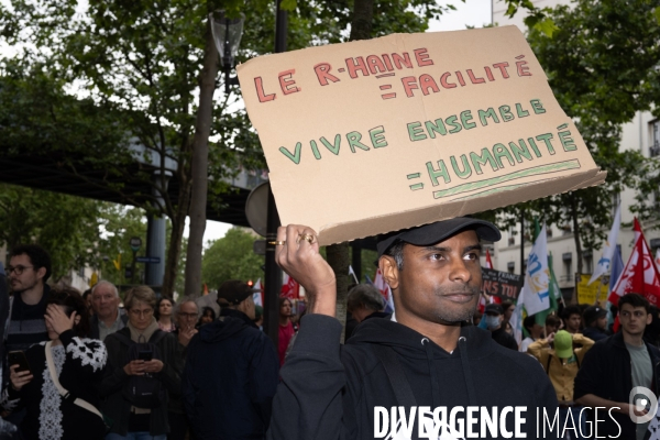 Manifestation contre l extreme droite Paris