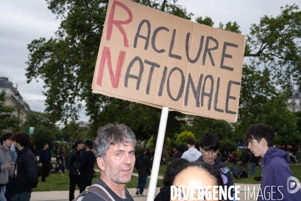 Manifestation contre l extreme droite Paris