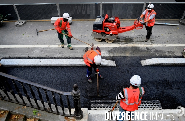 Réfection de la chaussée et création d une piste cyclabe  