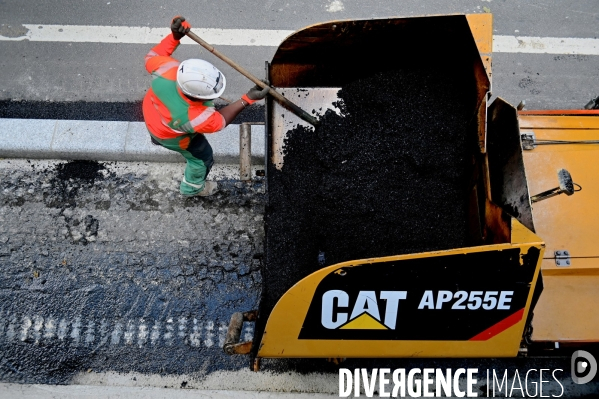 Réfection de la chaussée et création d une piste cyclabe  