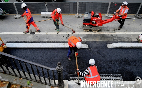 Réfection de la chaussée et création d une piste cyclabe  