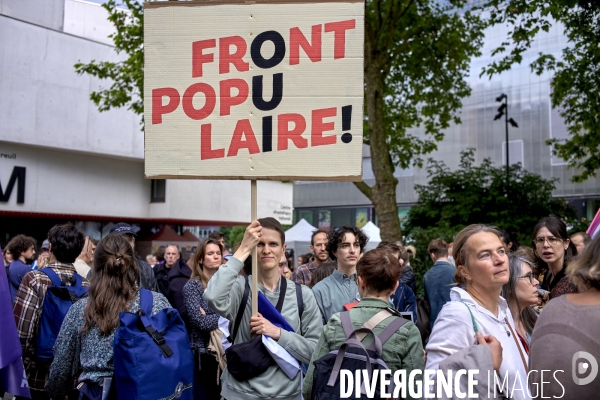 Meeting du Front Populaire à Montreuil