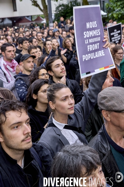 Meeting du Front Populaire à Montreuil