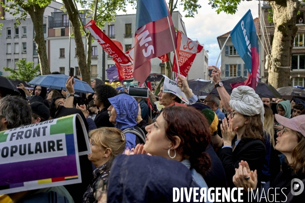 Meeting du Front Populaire à Montreuil