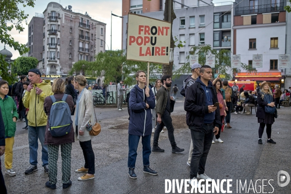 Meeting du Front Populaire à Montreuil