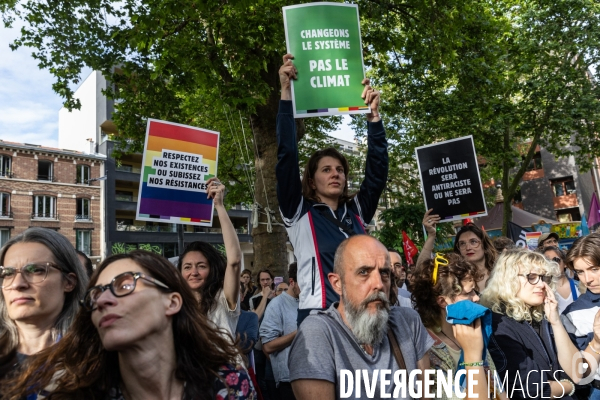 Meeting du Nouveau Front Populaire à Montreuil