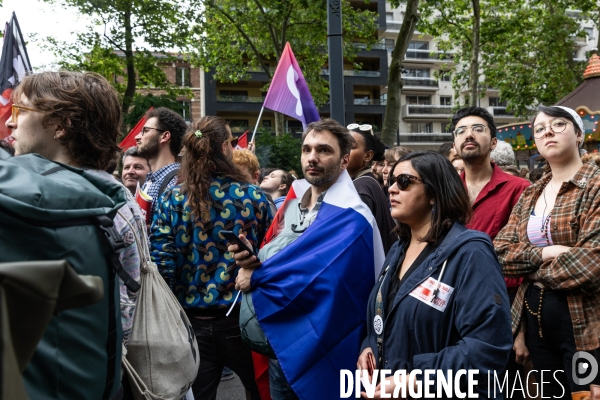 Meeting du Nouveau Front Populaire à Montreuil