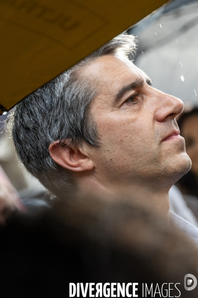 Meeting du Nouveau Front Populaire à Montreuil