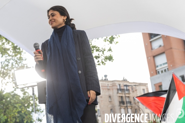 Meeting du Nouveau Front Populaire à Montreuil