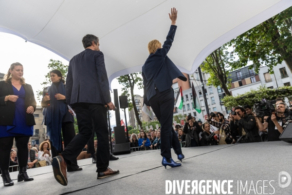 Meeting du Nouveau Front Populaire à Montreuil
