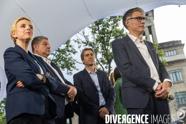 Meeting du Nouveau Front Populaire à Montreuil