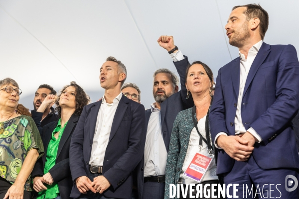 Meeting du Nouveau Front Populaire à Montreuil