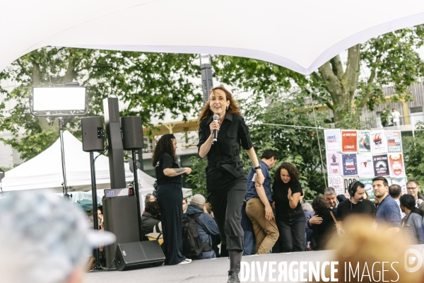 Meeting du nouveau Front Populaire a Montreuil