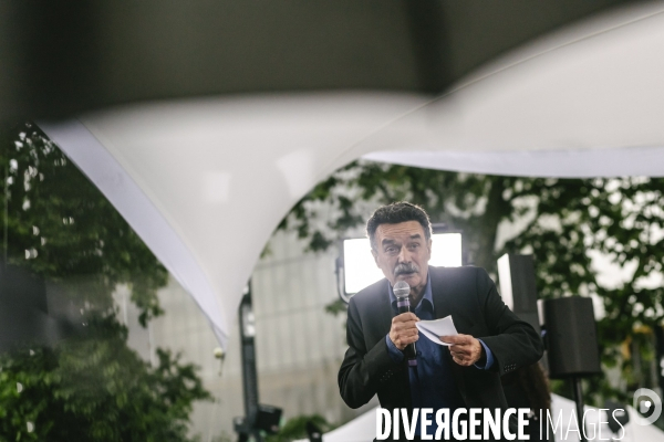 Meeting du nouveau Front Populaire a Montreuil