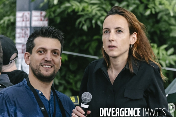 Meeting du nouveau Front Populaire a Montreuil