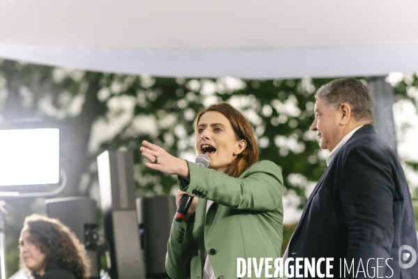 Meeting du nouveau Front Populaire a Montreuil