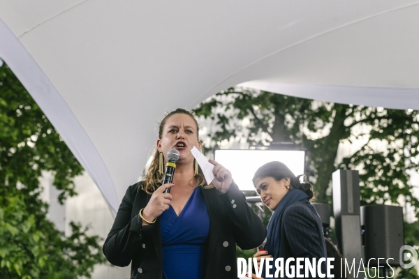 Meeting du nouveau Front Populaire a Montreuil