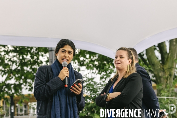 Meeting du nouveau Front Populaire a Montreuil