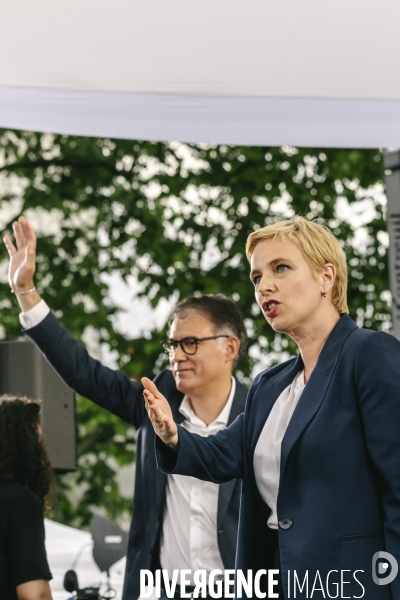 Meeting du nouveau Front Populaire a Montreuil