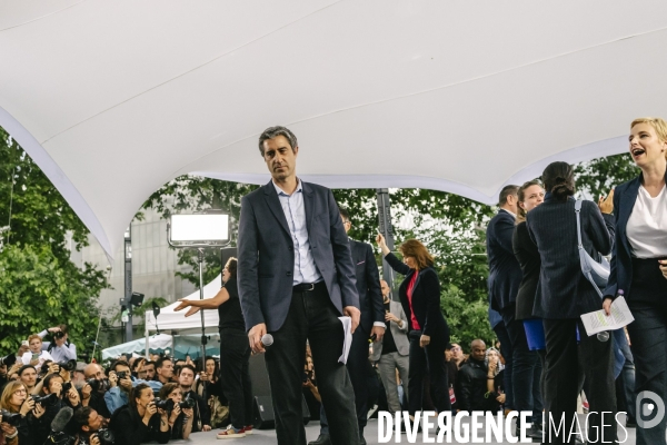 Meeting du nouveau Front Populaire a Montreuil