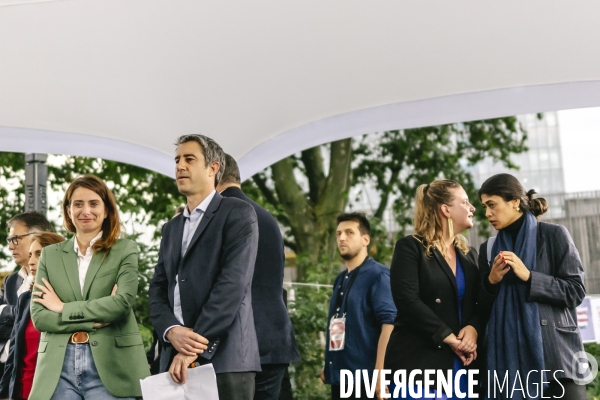 Meeting du nouveau Front Populaire a Montreuil