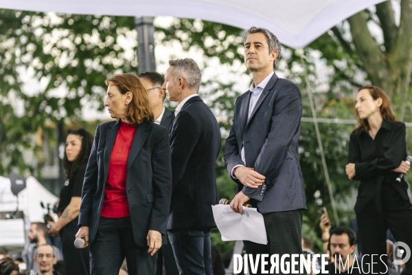 Meeting du nouveau Front Populaire a Montreuil