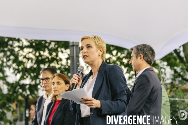 Meeting du nouveau Front Populaire a Montreuil