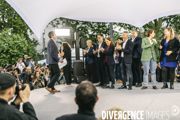 Meeting du nouveau Front Populaire a Montreuil