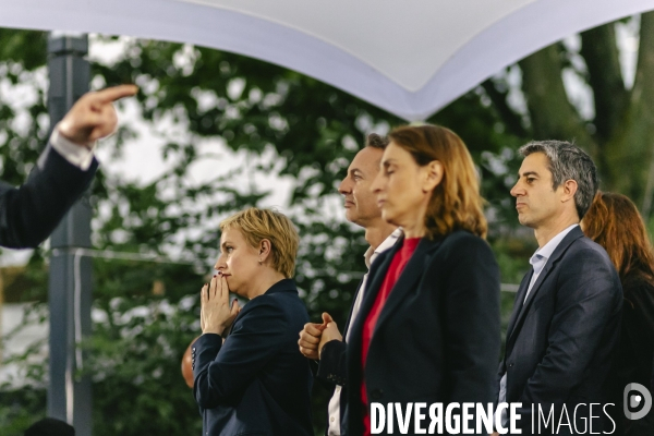 Meeting du nouveau Front Populaire a Montreuil