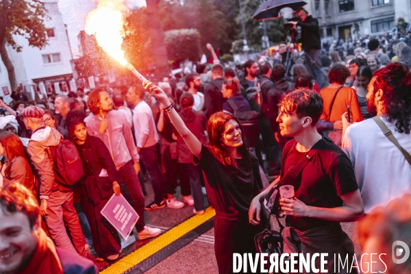 Meeting du nouveau Front Populaire a Montreuil
